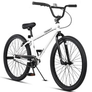 دراجة سباق BMX مقاس 26 بوصة من كوبسالا، دراجات ترايدنت للمبتدئين والمتقدمين مع وتدين، ركوب الدراجات الخادعة وركوب BMX الاحترافي، أبيض
