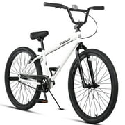 cubsala 26 Inch BMX Race Bike Trident Bicycles Beginner-Level to Advanced Riders with 2 Pegs Trick Cycling and Professional BMX Riding, Grey