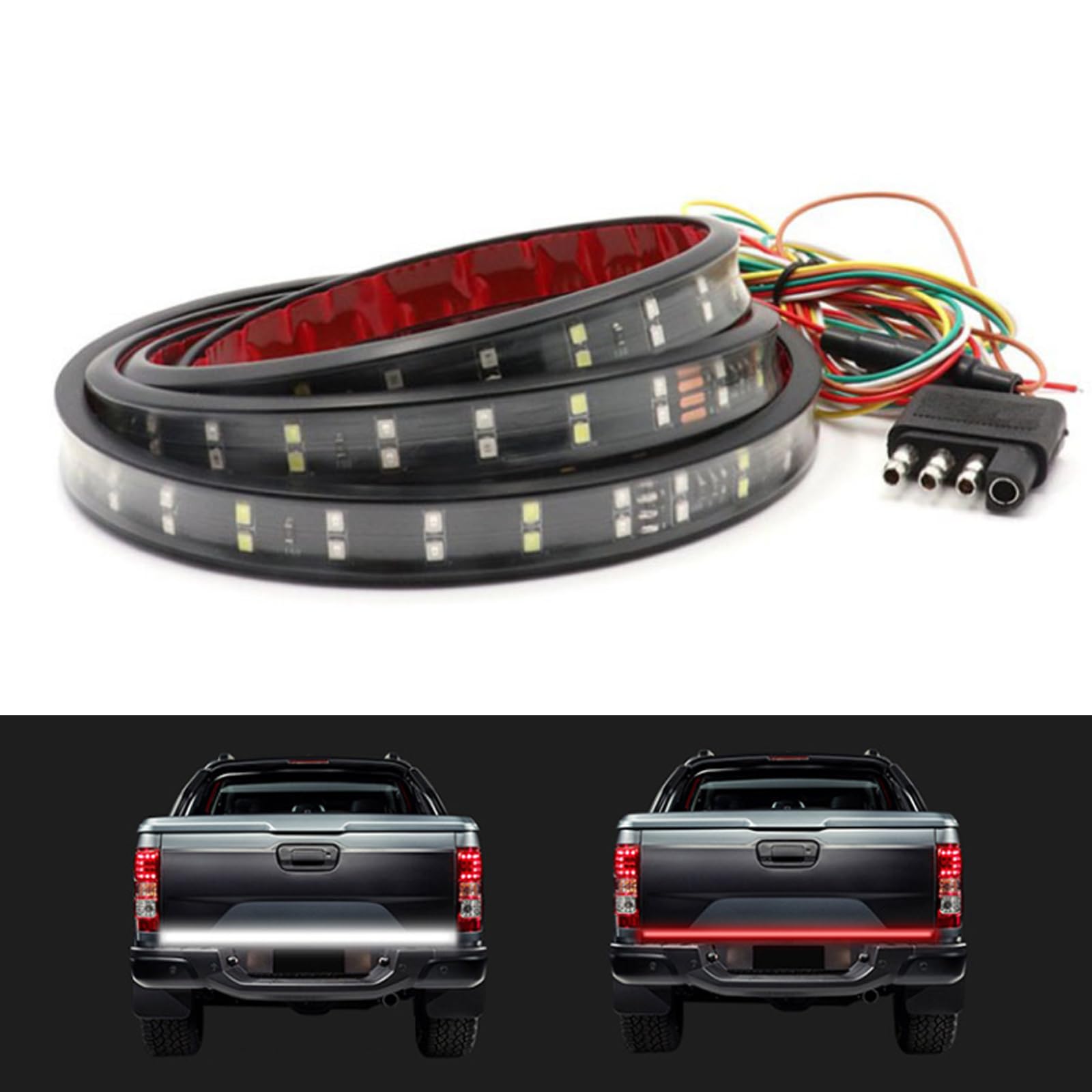 cueclue 1 PC Double-row Tailgate Light, Truck Tailgate Light, 59In LED ...