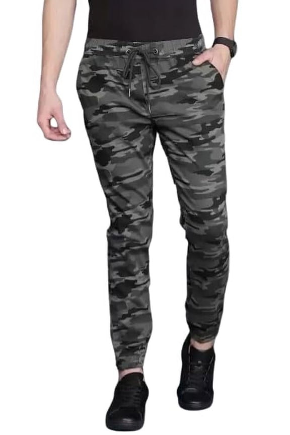 Mens Lycra Track Pant Black