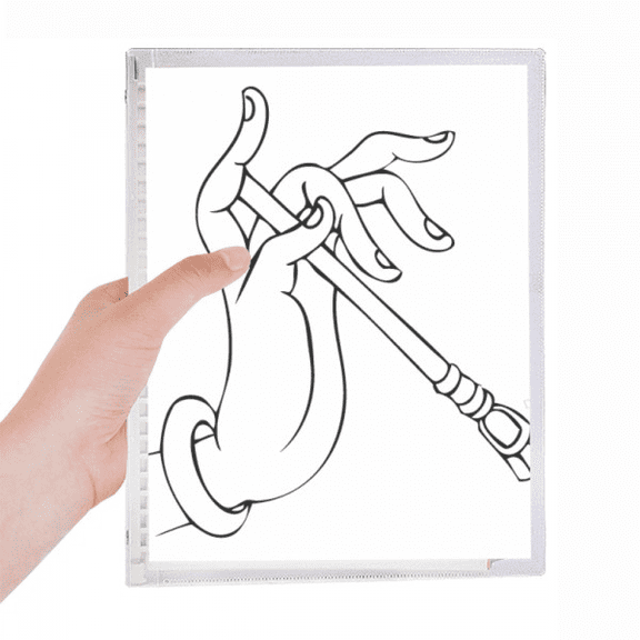 culture hand stick line drawing pattern notebook loose diary refillable journal statiry