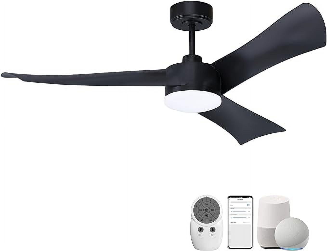 Cumilo 52‚Äù Smart Ceiling Fan with Lights, DC Motor, Indoor/Outdoor, Alexa & App Controlled, 6
