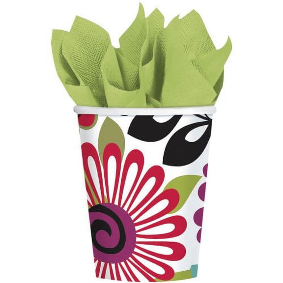 cup 9 oz modern floral