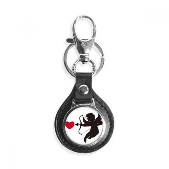 cupid angel love heart pattern key link chain keyholder finder hook metal