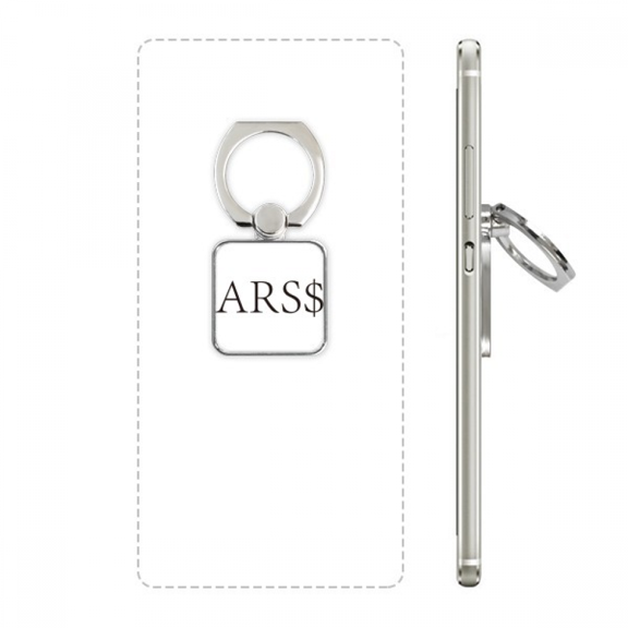 currency symbol argentine peso square cell ph  stand holder bracket universal support