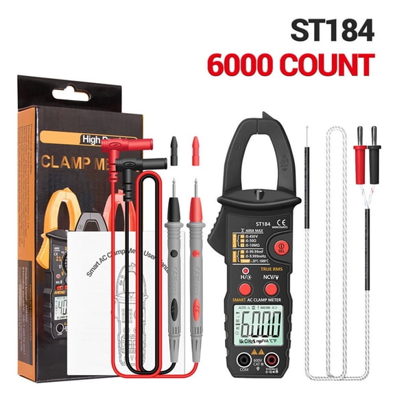 current clamp digital clamp AC 600A, 6000 Counts TRMS Auto Range multimeter