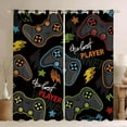 thumbnail image 1 of Gamepad Game Console Blackout Window Curtains for Teens Boys Kids Modern Gaming Video GameRoom Bedroom Living Room Decorations Home Window Treatments Drapes Grommets 2 Panel 52x63 Inches, 1 of 4