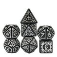 thumbnail image 1 of cusdie 7-Die Acrylic DND Dice, Druid Polyhedral Dice Set for Role Playing Game Dungeons and Dragons D&D Dice MTG Pathfinder, 1 of 5