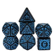 cusdie 7-Die Acrylic DND Dice, Druid Polyhedral Dice Set for Role Playing Game Dungeons and Dragons D&D Dice MTG Pathfinder