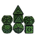 thumbnail image 1 of cusdie 7-Die Acrylic DND Dice, Druid Polyhedral Dice Set for Role Playing Game Dungeons and Dragons D&D Dice MTG Pathfinder, 1 of 5
