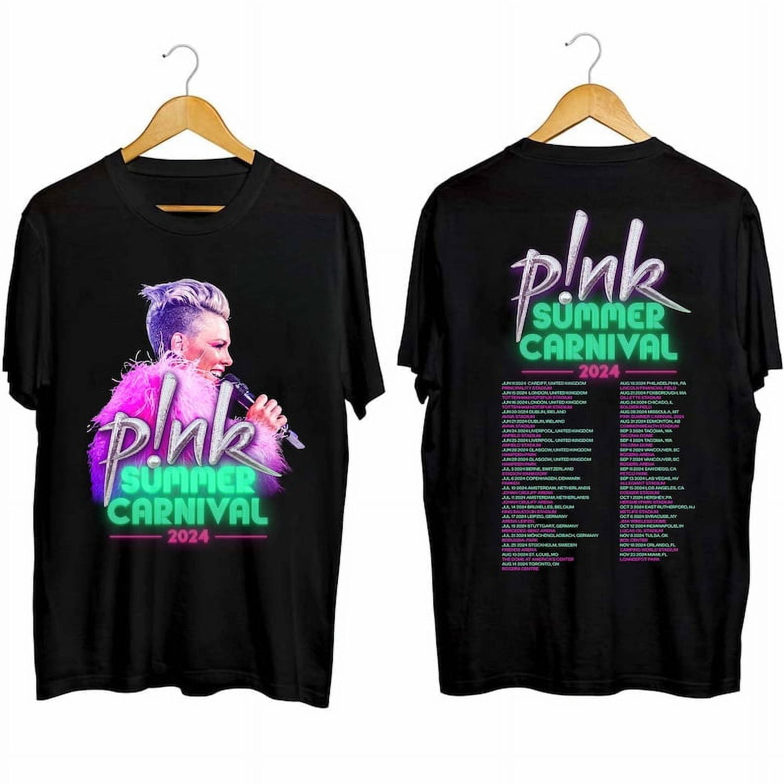 custom TShirt Beautiful, 2sided tours, P!nk Pink Singer Summer