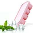 thumbnail image 1 of cut cat Tray Lce Trays Silicone Ice Tray with Spill-Resistant Removable Lid Stackable & Easy-Release Ice Trays 8 Ice Trays Suitable for Cocktail Whiskey Chocolate Popsicle Molds, 1 of 5