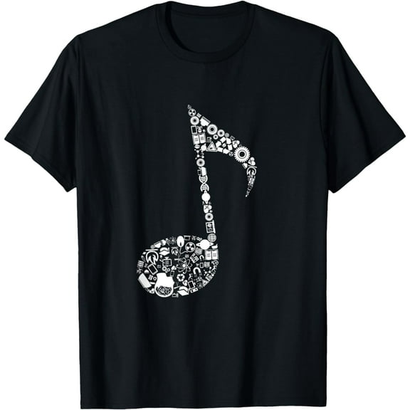 cut music notes clef teacher shirt,Science musical Notes T-Shirt mens t shirt，black，women，funny，misfits，men，journey