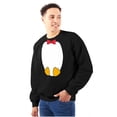 thumbnail image 1 of cute Baby Penguin Fake Tuxedo Unisex Plus Fleece Graphic Sweatshirt Brisco Brands 2X, 1 of 5