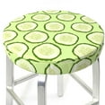 cute Cucumber slices Round Bar Stool Seat Covers, Elastic Round Chair