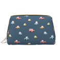 thumbnail image 1 of cute Dinosaur car pattern Makeup Bag, Large Capacity Travel Cosmetic Bag for Women Girls- Travel Toiletry Bag Leather Portable Waterproof Makeup Case Organizer with Handle, 1 of 4