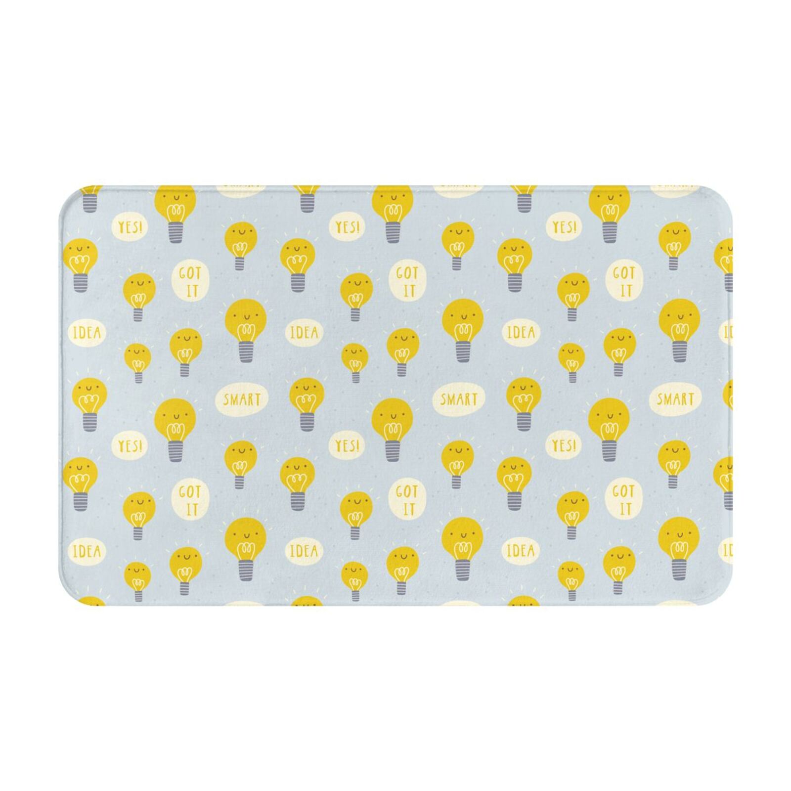 Light Bulb Rug cute Light Bulb Pattern Door Mat for Indoor, Welcome Door Mats Front ...
