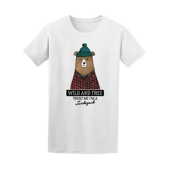 cute bear i'm a lumberjack T-Shirt Men -Image by Shutterstock, Male Small
