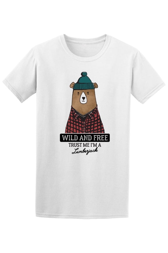 cute bear i'm a lumberjack T-Shirt Men -Image by Shutterstock, Male Small