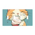 thumbnail image 1 of cute cat eating Switch Cover Decorative Wall Plate / 4-Gang 4-Toggle / Standard Size 4.5x8 in, 1 of 5