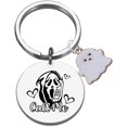 thumbnail image 1 of cute ghost charms stainless steel keychain holloween gift for kid boys and girls, 1 of 10