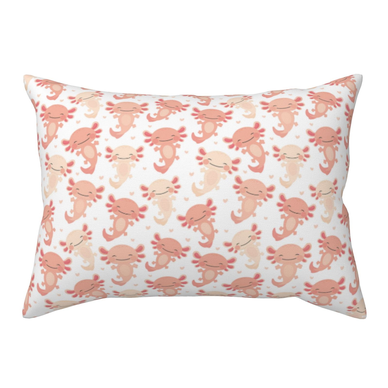 cute kawaii pink axolotl Super Soft Pillow Case 20x26, Breathable