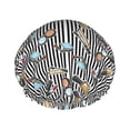 thumbnail image 1 of cute makeup Shower Cap, Reusable Bath Hair Hat for all Hair Lengths Hair Cover with Elastic Band Double Waterproof Layers Bathing Hat, 1 of 5