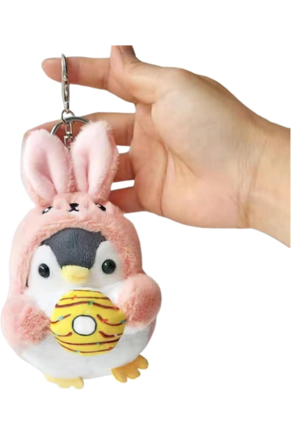cute penguin keychain Kawaii penguin stuffed animal keychain backpack pendants