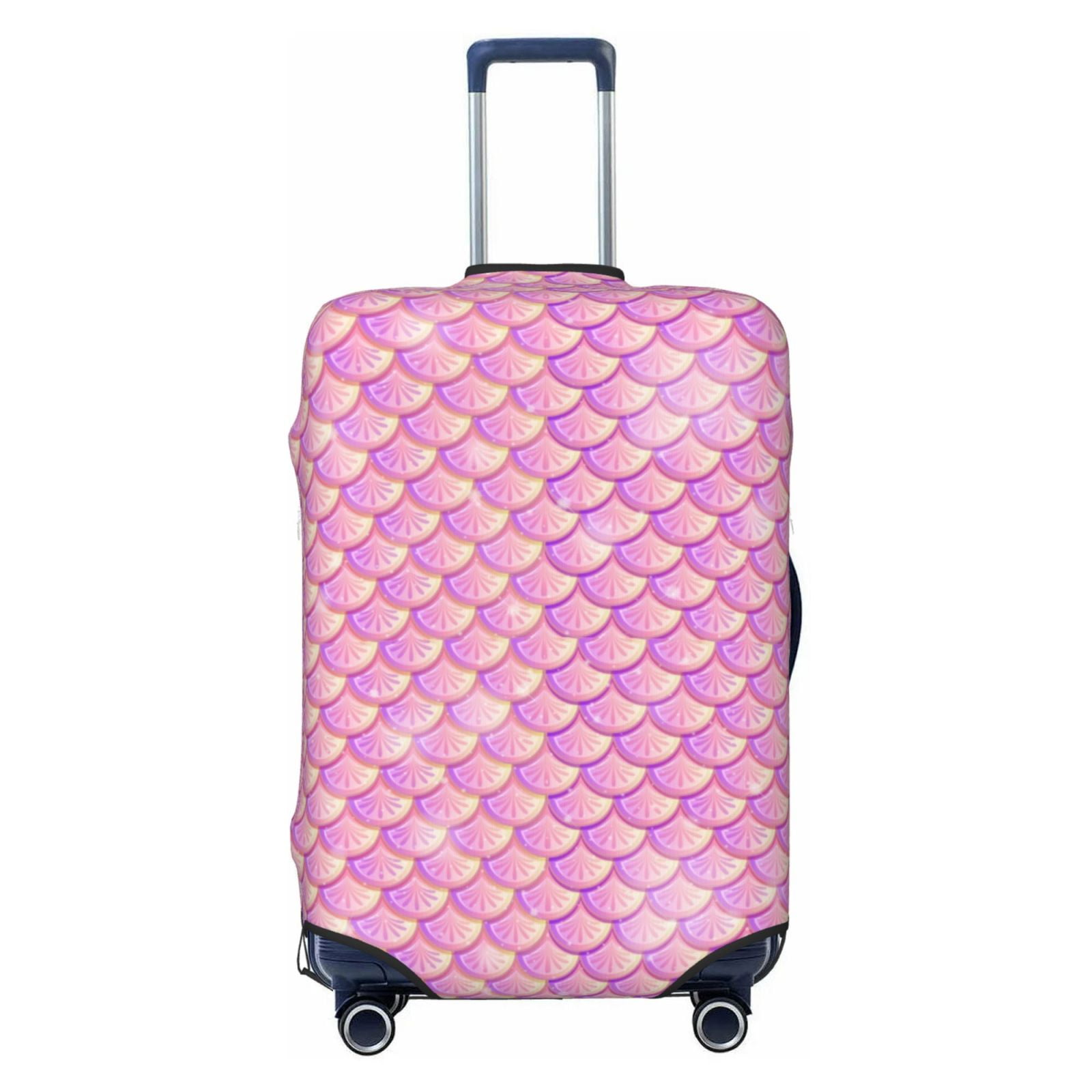 Brain Pink Pattern Print Luggage Cover Protector