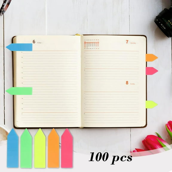 cute school supplies 100PCS Stickys Indexs Tabs Transparent Stickys Page Markers Notes Book Markers Stickys Note Tabs Page Tabs Label Stickers Pops Up Post Tabs Flags Stickers suministros escolares