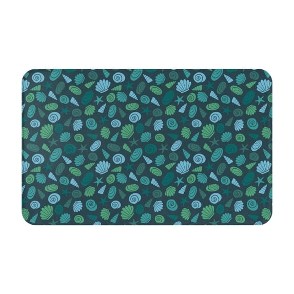 cute shells starfish Front Door Mat, Indoor Mats for Bedroom Bathroom Kitchen, Floor Mat Non-Slip, Soft Carpet Floor Cover Machine Washable Entryway Mat - 20x31.5in