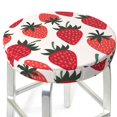 cute strawberries print Bar Stool Covers, NonSlip Washable Bar Stool