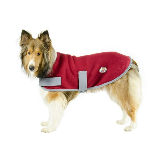cuteNfuzzy Polar Fleece Lounger All Season Dog Coat for Indoors and Outdoors