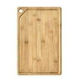 thumbnail image 1 of Behome Bamboo Cutting Board for Kitchen, Extra Large Wood Chopping Board with Hanging Hole and Deep Juice Groove, Serving Boards for Meat, Vegetables & Fruits, 18.0" x 11.81", 1 of 9