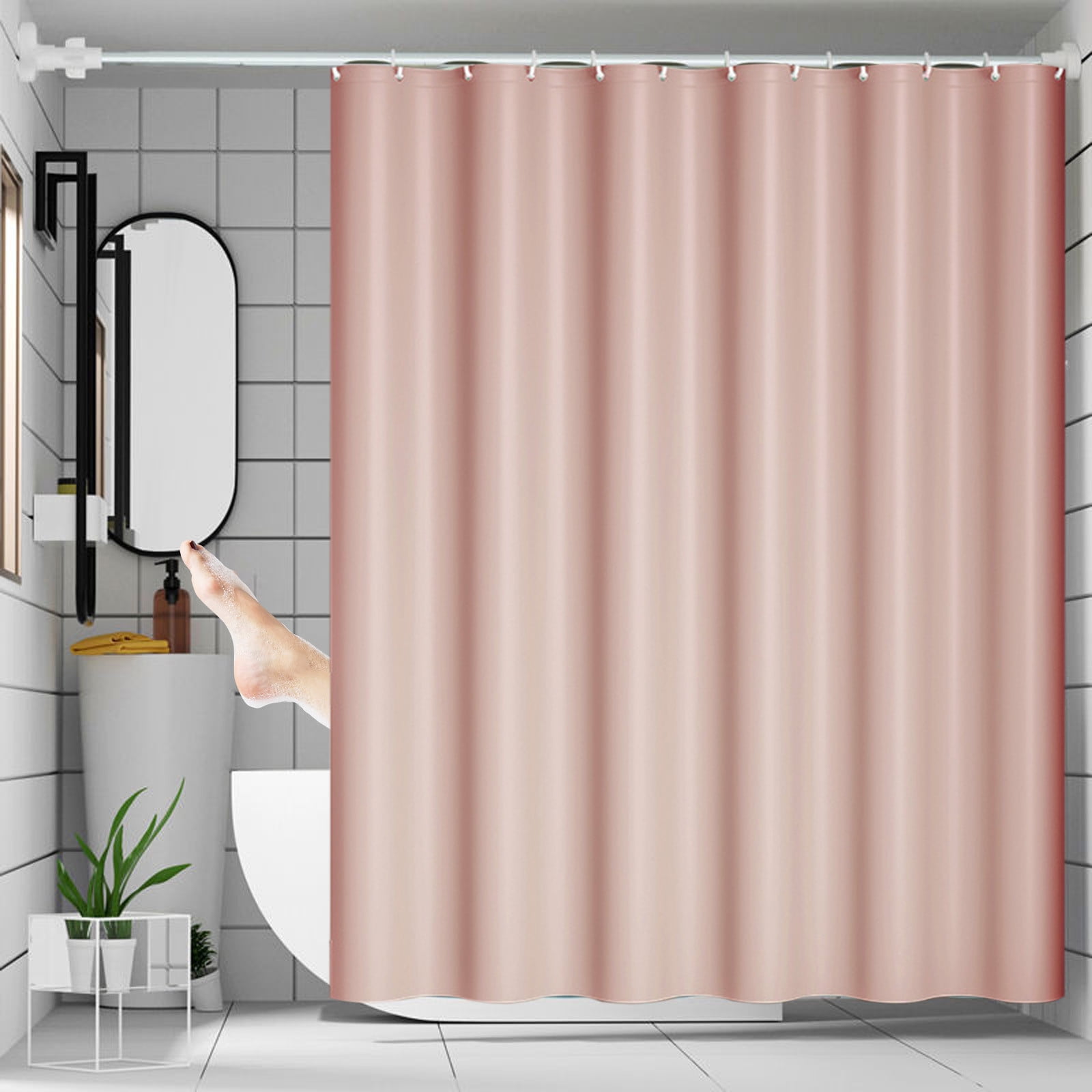 cuyhtdup Bathroom Shower Curtain Proof Printed Shower Curtain Bathroom Curtain Toilet Partition ...