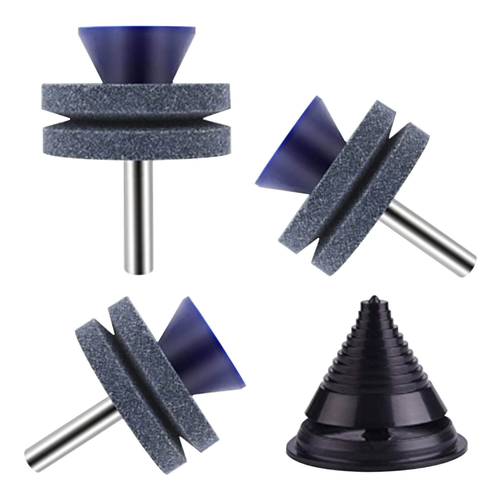 cuyhtdup Lawnmower Blade Sharpener Set Universal DrillMounted Sharpening Tool for Mower
