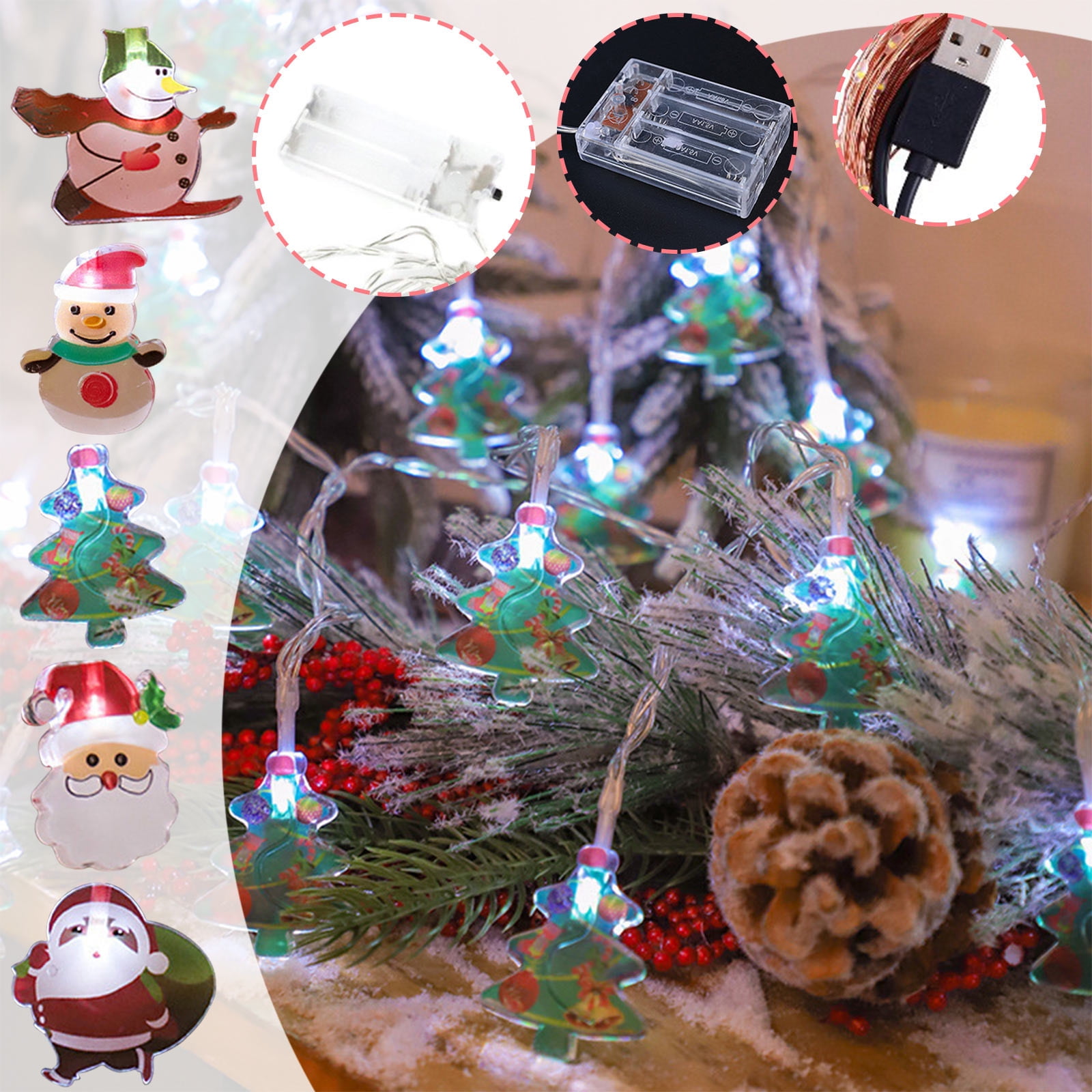 cuyhtdup Outdoor Lights Outdoor String Lights Patio Lights Snowman