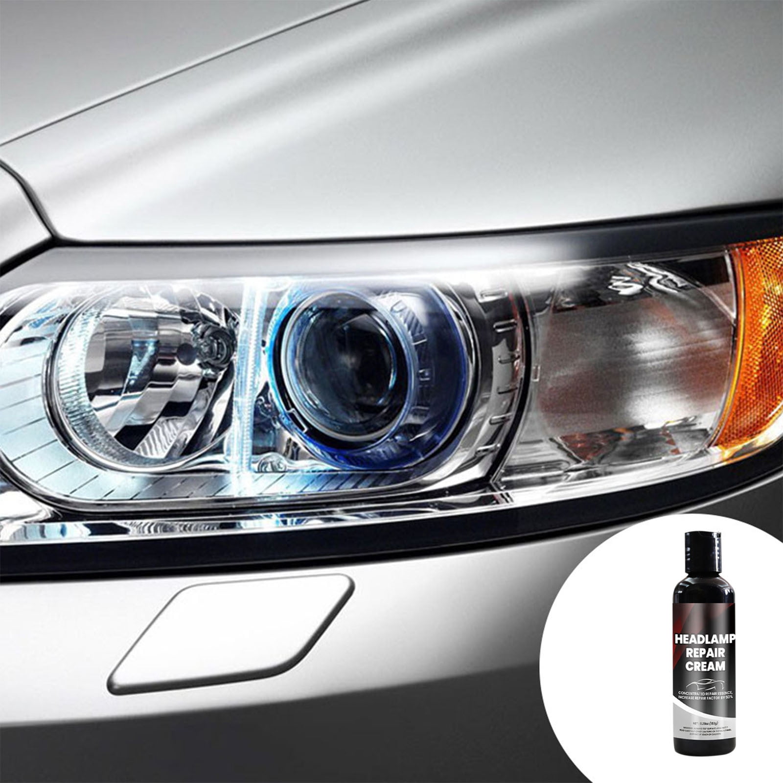 cuyhtdup Professional Automotive Headlight Restoration Kit with Advanced UV Protection Formula - Universal Car Headlight Lens Cleaner \u0026 Restorer for Cars \u0026 Motorcycles - Quick2-Minute Application