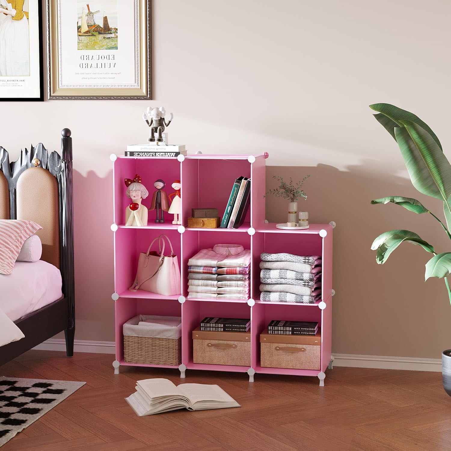 cvbhyujn 8 Cube Storage Organizer Closet Organizer Storage Shelf ...