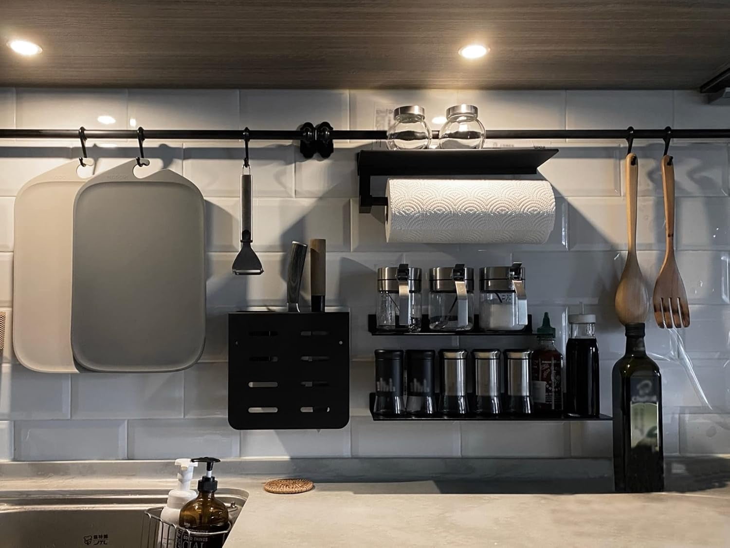 cvbhyujn Linear Floating Shelf - Wall Mounted Metal Shelves Heavy Duty ...