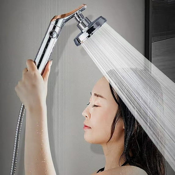 cvlncycling Cleanrance Shower Head with Handheld High Pressure Shower Head with Handheld High Pressure,Water Heater Filter Shower,Pressurized Shower,304 Stainless Steel Material,For Bathroom Home,Gym