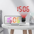 thumbnail image 1 of cvlncycling Clearance Alarm Clocks with Large Numbers,Alarm Clocks with Battery Backup,Projection Large DisplayLED Mirror Alarm Clock,Electronic Desk Clock For Kids Bedroom, 1 of 8