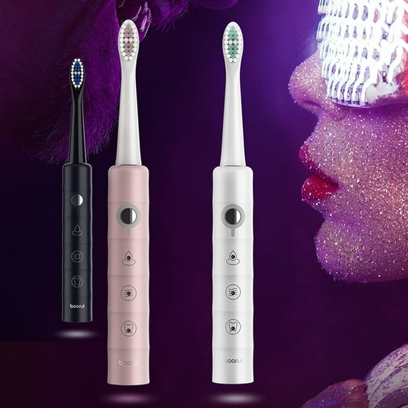 cvlncycling Clearance Electric Toothbrush For Adults,Electric Rotary Toothbrush Home Soft Bristle Vibrating ,Smart 6-speed Timer Electric Toothbrush IPX7 Waterproof