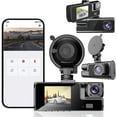 thumbnail image 1 of cvlncycling Dash Cam Built-in WiFi GPS Front 2K And Rear 1080P Dash Camera For Cars,155° Wide Angle Dashboard Camera Recorder, 1 of 6