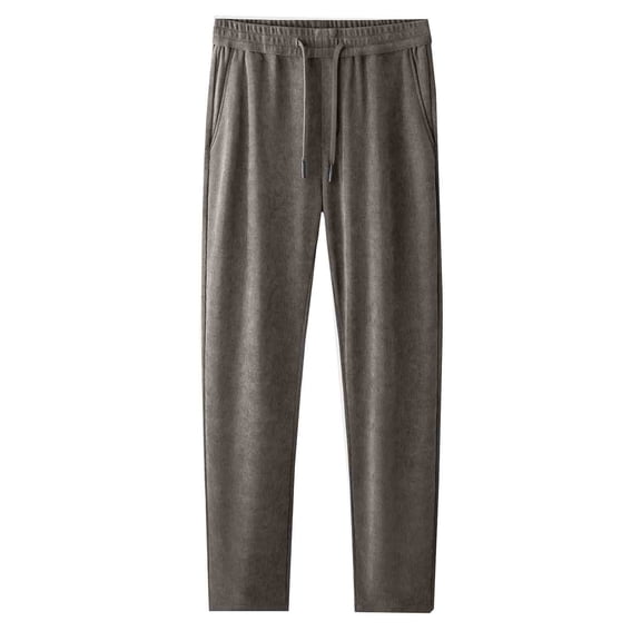 Buigttklop Men'S Pants,Men'S Casual Elastic Waist Trousers Have Pockets Fleecing Straight Barrel Sweatpants