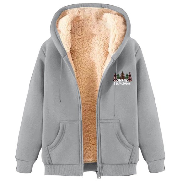 cyber and Monday Deals BUIgtTklOP No Boundaries Womens Long Sleeve Dressy Sweatshirt Casual Snowflake Print Fashion Jacket Trendy Tunic Zipper Autumn Winter With Pocket