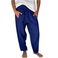thumbnail image 1 of Buigttklop Plus Size Women'S Casual Corduroy Pants Elastic Waist Harem Pants Straight Leg Bootcut Trousres with Pockets, 1 of 5