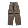 thumbnail image 1 of BUIgtTklOP Men's Pants,Men's Straight Wide Leg Retractable Cargo Casual Sports Pants, 1 of 5