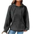 thumbnail image 1 of Under 10$ Buigttklop Women'S Solid Raglan Sweater Hooded Sweater Long Sleeve Top Sweater, 1 of 6