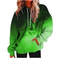 thumbnail image 1 of Under 10$ Buigttklop Women Long Sleeves Casual Hooded Printing Crewneck Pullover Sweatshirt Tops, 1 of 5